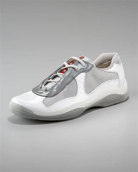 white prada cup sneakers|prada americas cup sneakers cheap.